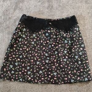 For Love & Lemons Lucy Floral Mini Skirt